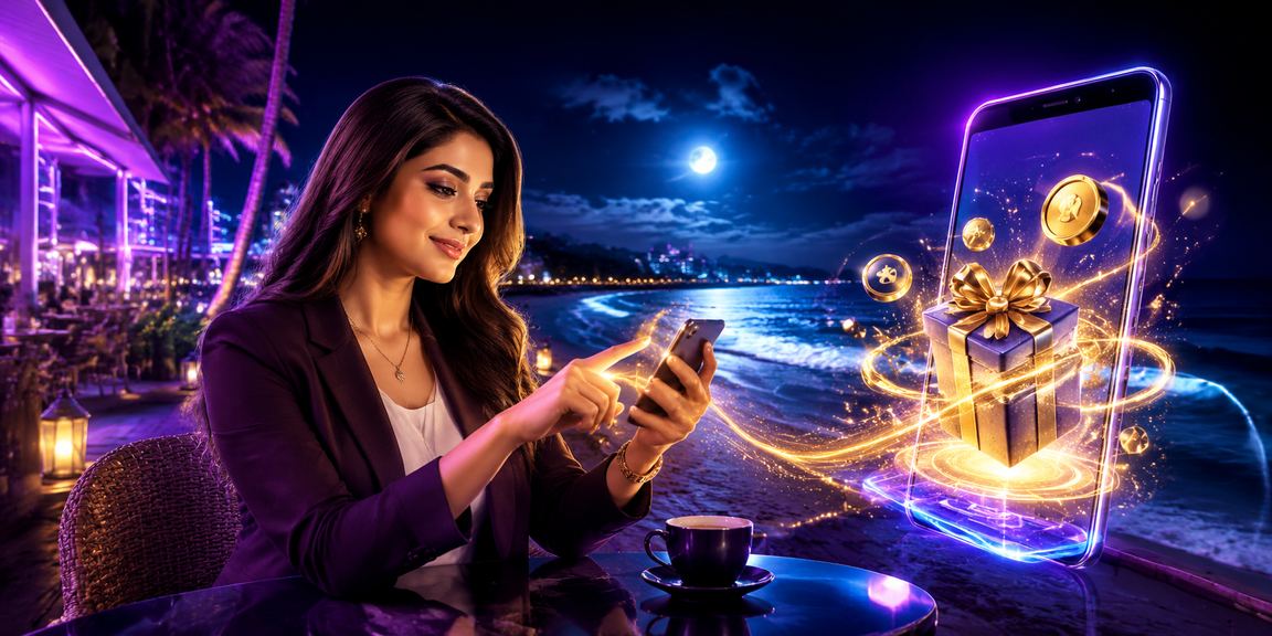 কক্সবাজারে মোবাইলে পেমেন্ট করছেন একজন খেলোয়াড় সমুদ্র সৈকতে