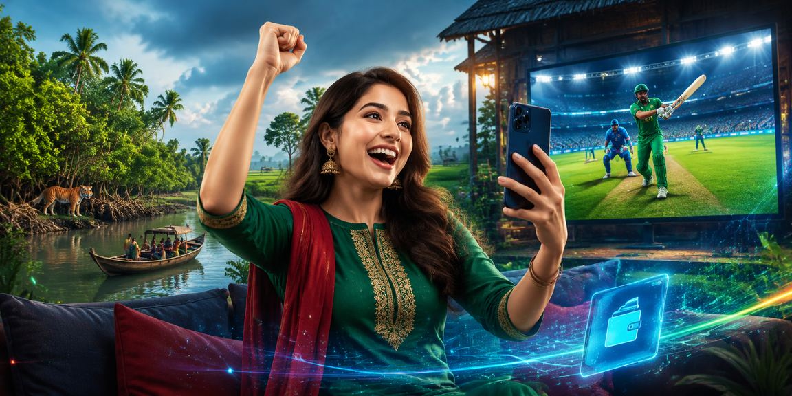 সুন্দরবনে ক্রিকেট ম্যাচ মধ্যে বেটিং মজা উপভোগ